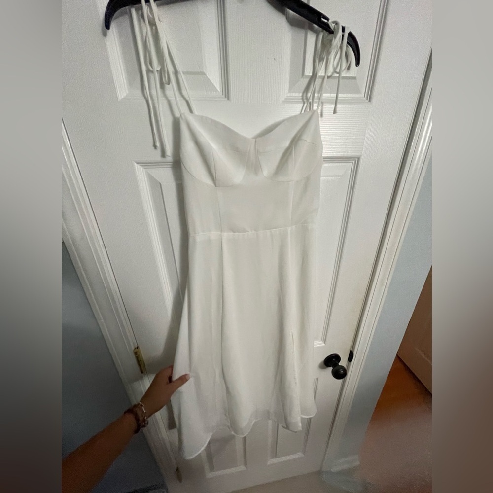 White flowy dress